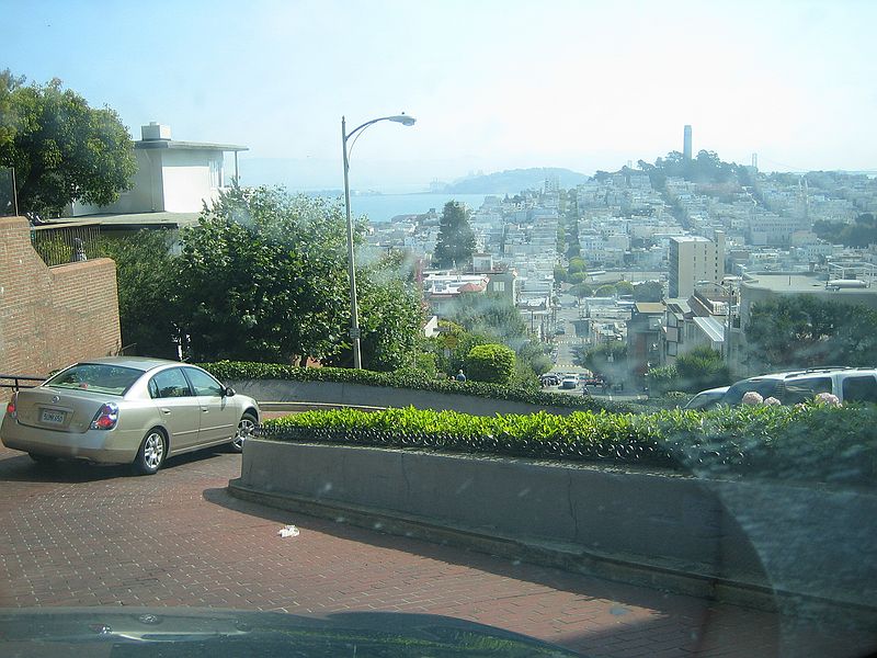 Her krer vi p Lombard Street.